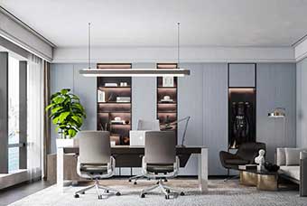 潜江轻奢风格-书房