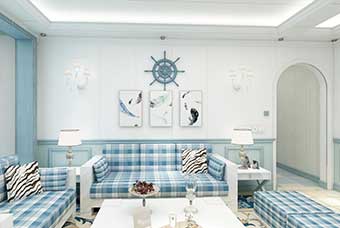 潜江地中海风格-客厅