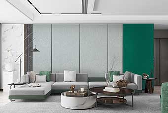 潜江轻奢风格-客厅