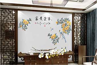 潜江森佰汇航空纤维墙咔（富贵荣华）